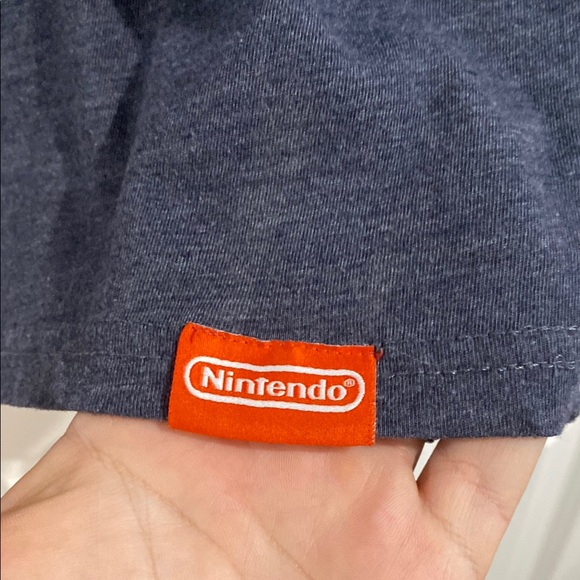 Nintendo World Official New York NY Gamer T-Shirt Tee Shirt - Logo Heather Navy - Picture 3 of 6